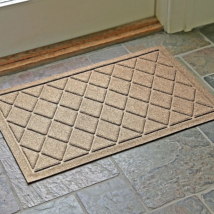 slide 2 of 2, Weather Guard Argyle Door Mat - Camel, 20 in x 30 in