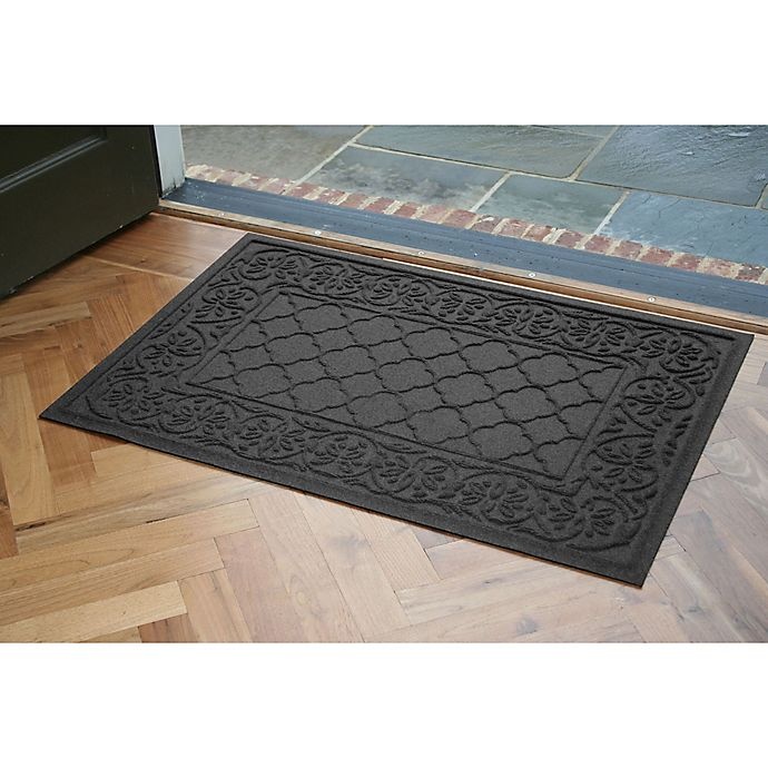 slide 2 of 2, Weather Guard Rosalie Door Mat - Charcoal, 24 in x 36 in