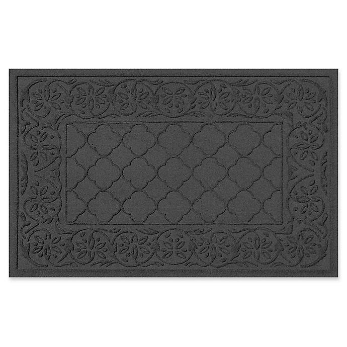 slide 1 of 2, Weather Guard Rosalie Door Mat - Charcoal, 24 in x 36 in