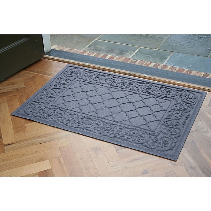 slide 2 of 2, Weather Guard Rosalie Door Mat - Blue/Grey, 24 in x 36 in