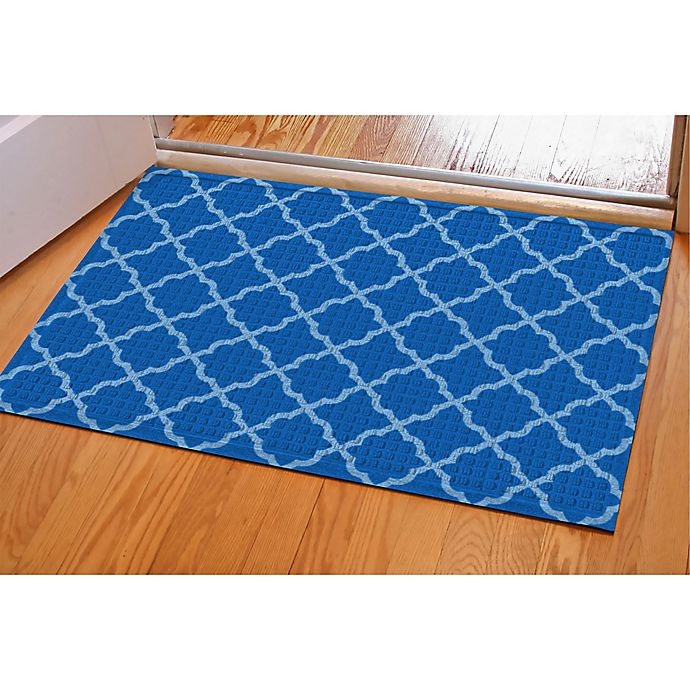 slide 2 of 3, Weather Guard Onyx Expressions Door Mat - Blue, 24 in x 36 in