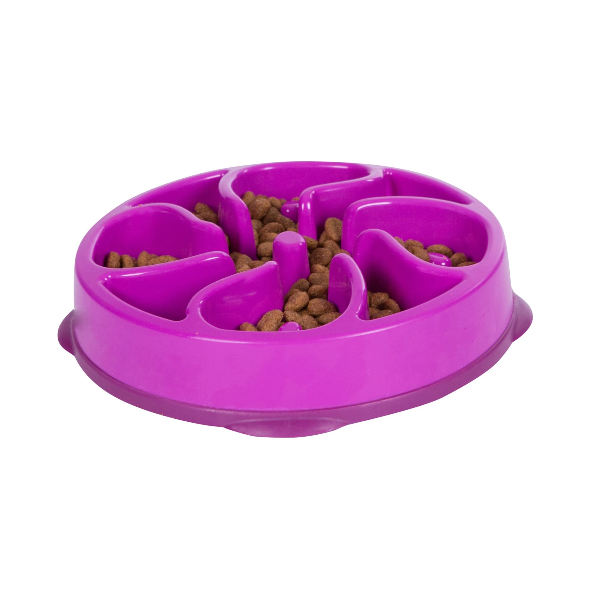 slide 1 of 1, Outward Hound Mini Slow Feed Purple, 1 ct