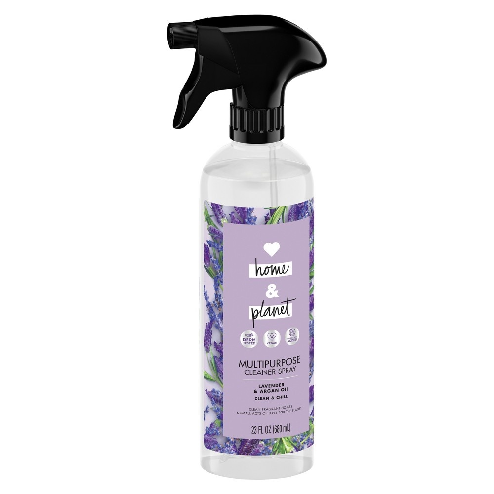 slide 2 of 4, Love Home and Planet Lavender & Argan Oil Multipurpose Clean Spray, 23 oz