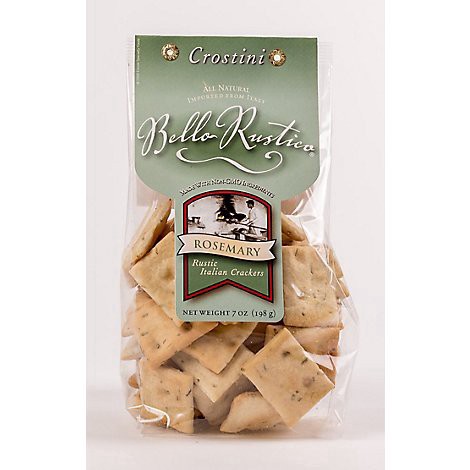 slide 1 of 1, Bello Rustico Italian Crostini Crackers Rosemary - 7 Oz, 7 oz