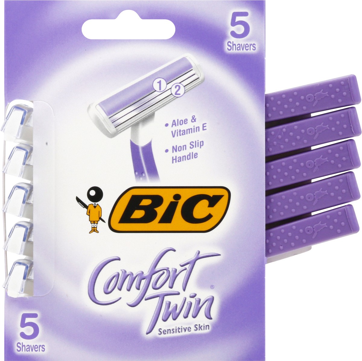 slide 1 of 11, Bic Comfort Twin Women, 5 ct