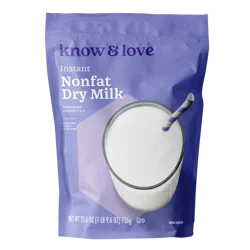 Know & Love Non-Fat Instant Dry Milk 8 Quarts