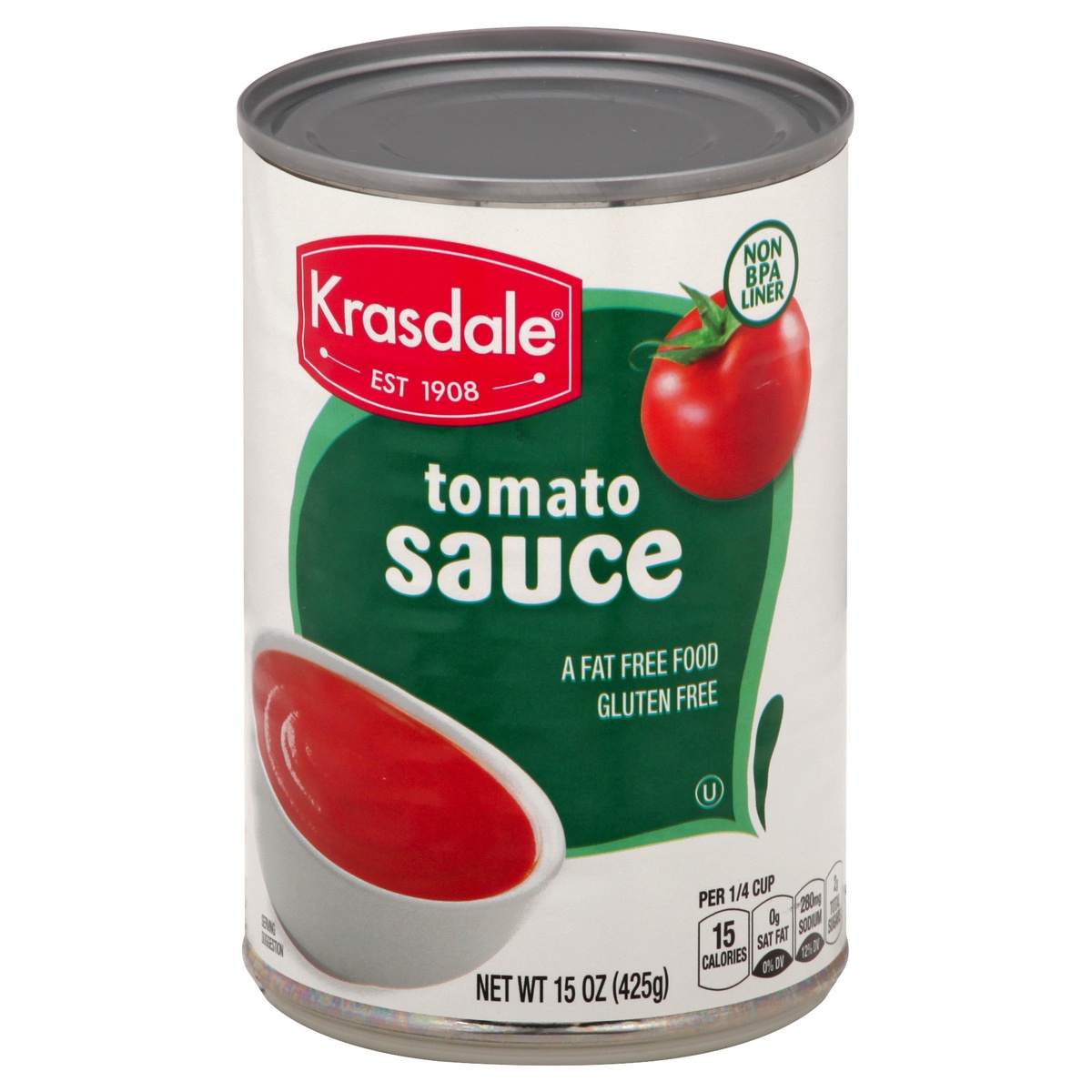 slide 1 of 1, Krasdale Kras Tomato Sauce, 15 oz