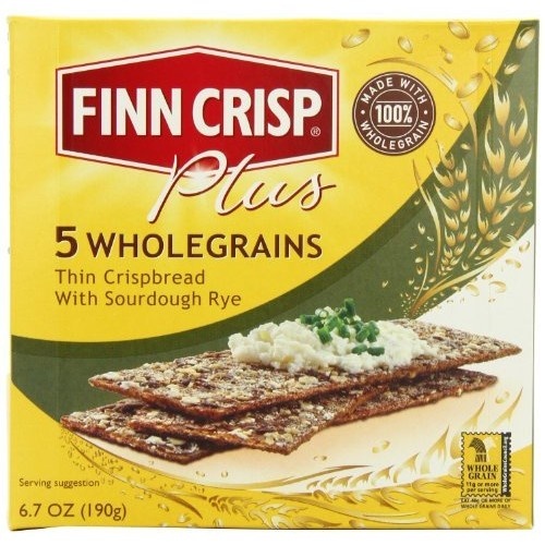 slide 1 of 1, Finn Crisp Plus Five Whole Grains Thin Crispbread, 6.7 oz