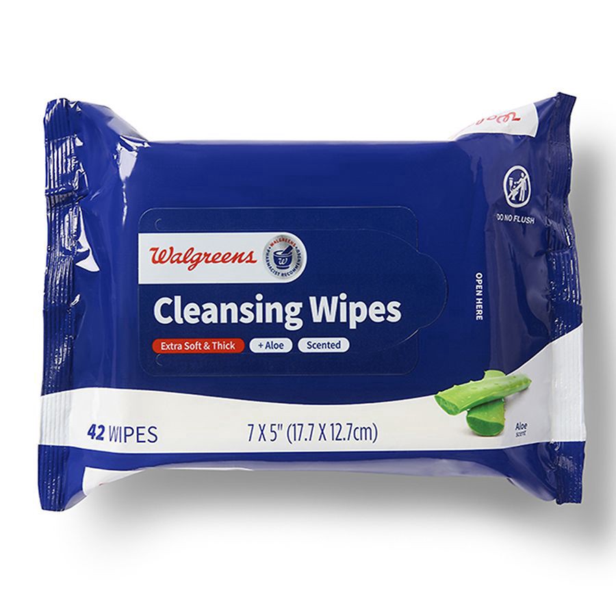 slide 1 of 5, Walgreens Cleansing Wipes Scented, 42 ct