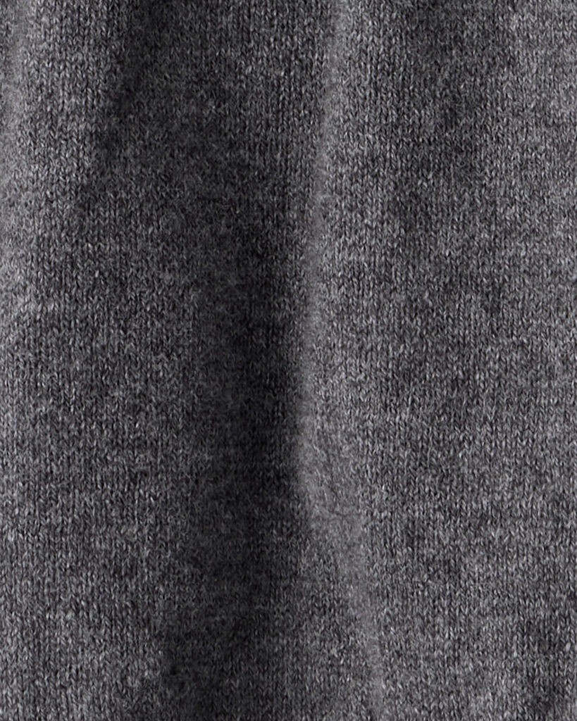 slide 6 of 6, Carter's Baby Girl Bow Print Cotton Long-Sleeve Dress Set - Grey White/Grey NB, 1 ct