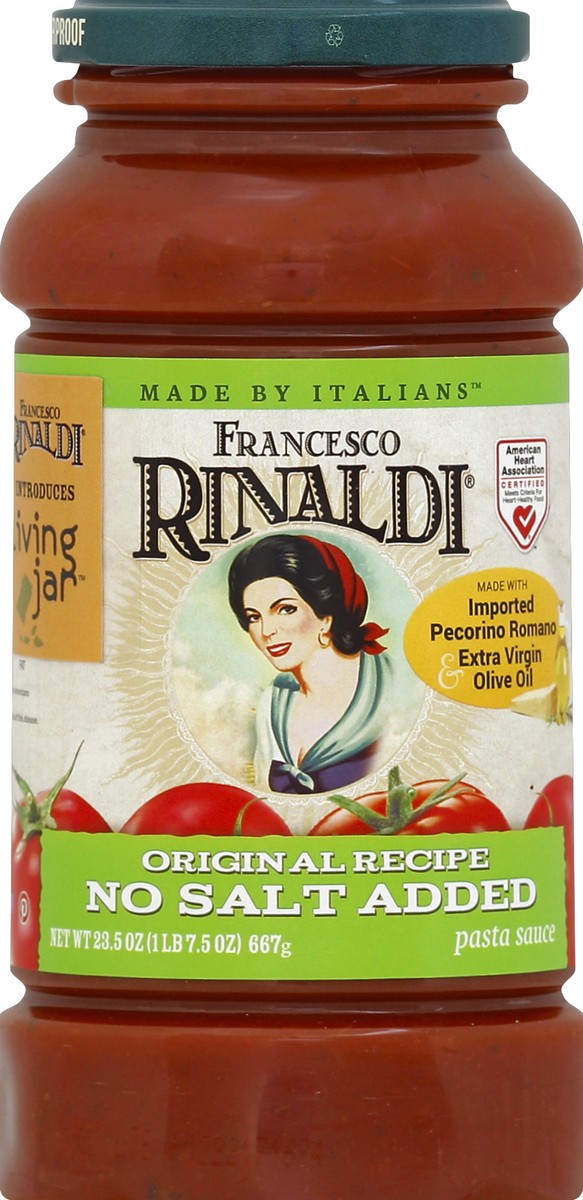 slide 3 of 6, Francesco Rinaldi No Salt Added Traditional Sauce 23.5 oz, 23.5 oz