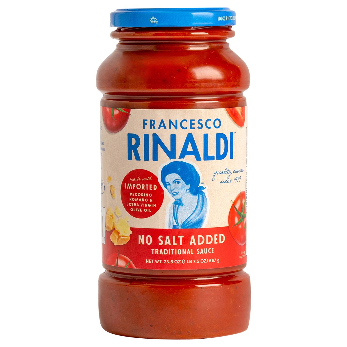 slide 1 of 6, Francesco Rinaldi No Salt Added Traditional Sauce 23.5 oz, 23.5 oz