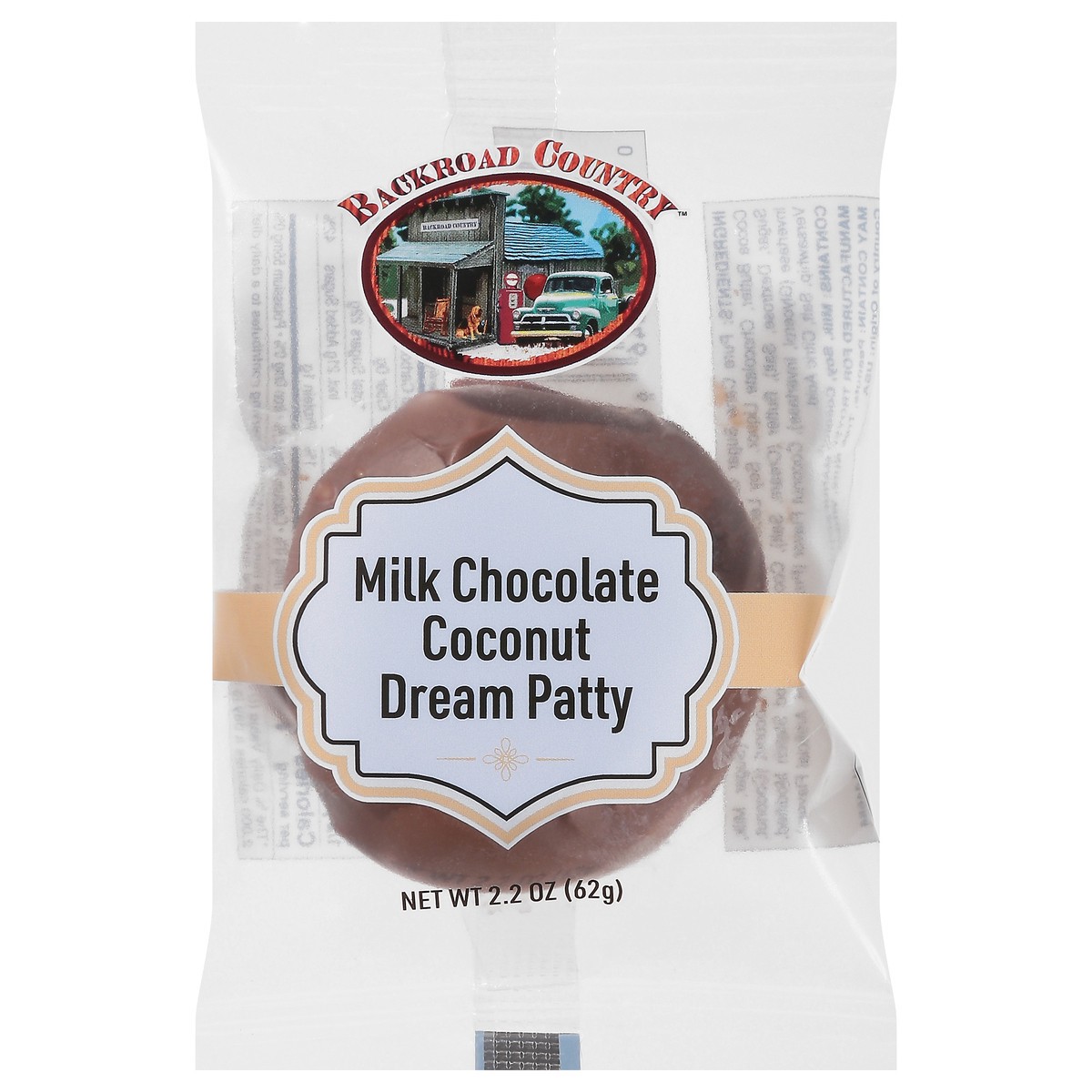 slide 13 of 14, Backroad Country Milk Chocolate Coconut Dream Patty 2.2 oz, 2.2 oz