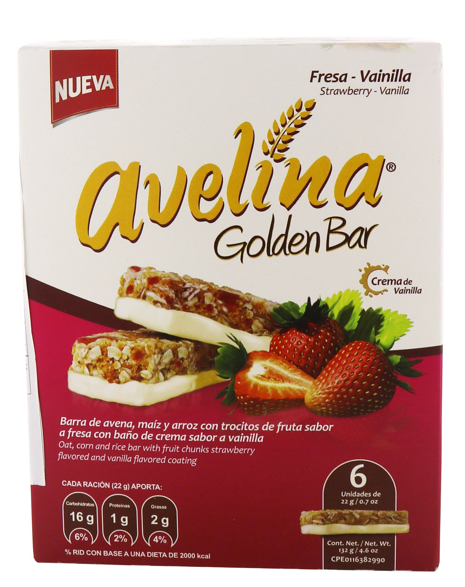slide 1 of 1, Avelina Strawberry - Vanilla Golden Bar - 4.6 oz, 4.6 oz
