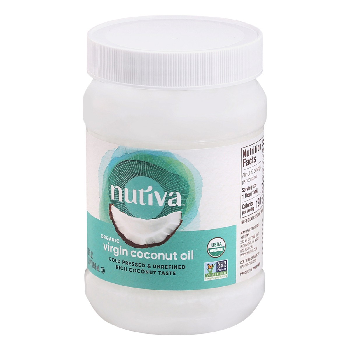 slide 13 of 14, Nutiva Organic Virgin Coconut Oil 29 fl oz, 29 fl oz