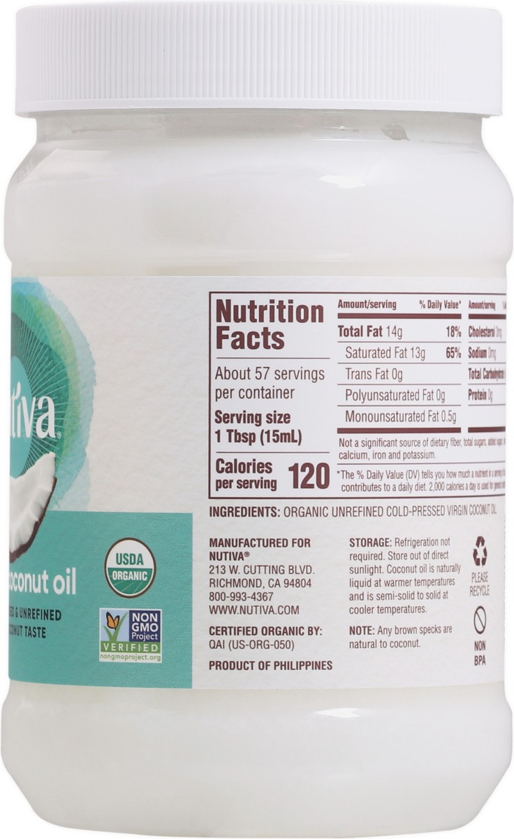 slide 9 of 14, Nutiva Organic Virgin Coconut Oil 29 fl oz, 29 fl oz