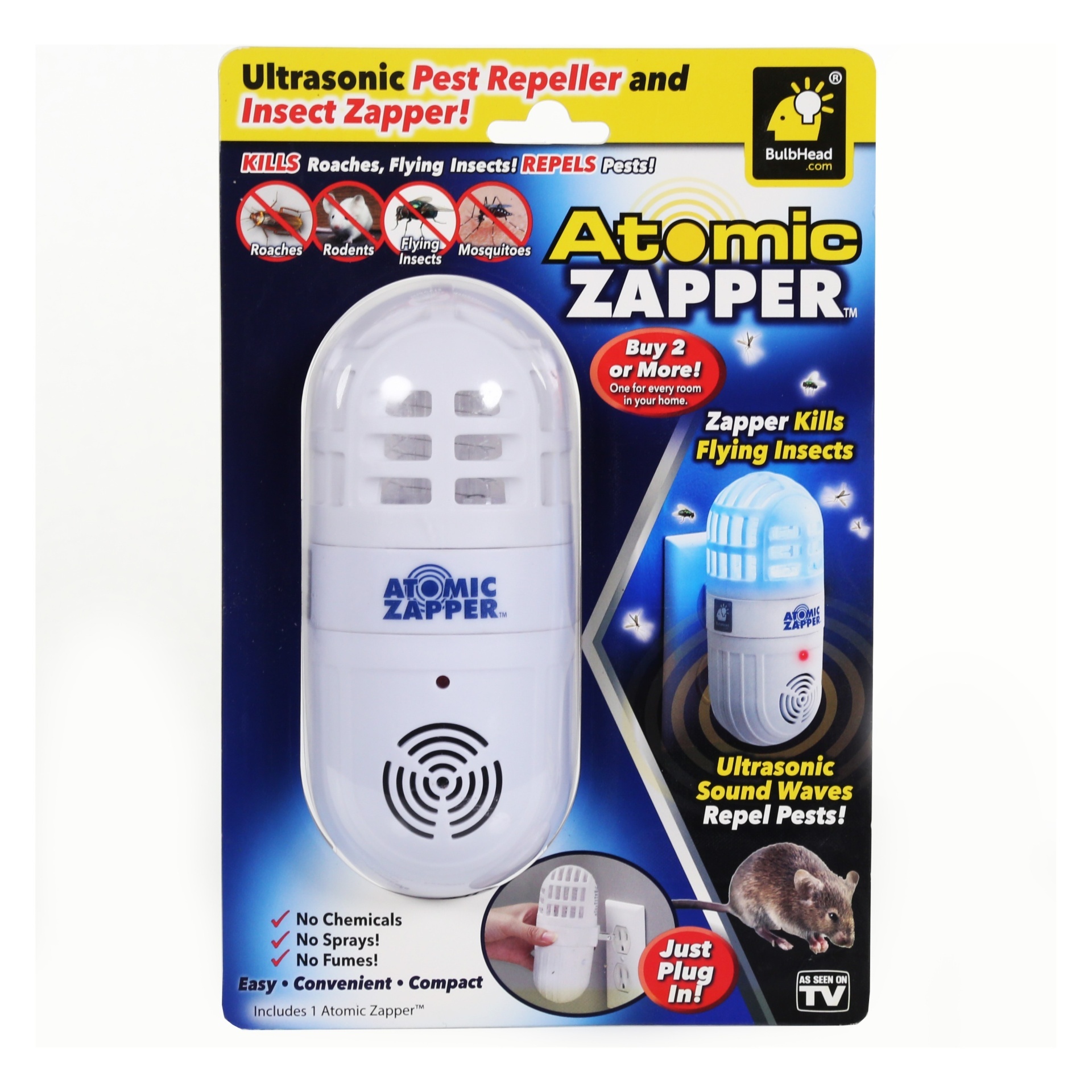 slide 1 of 1, As Seen on TV Atomic Zapper Insect Killer, 1 ct