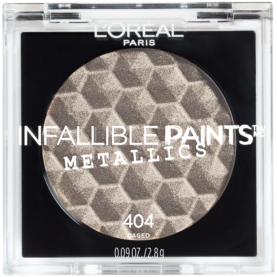 slide 1 of 1, L'Oréal Infallible Eye Paints Metallics Caged, 0.25 oz