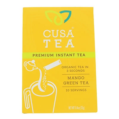 slide 1 of 1, Cusa Tea Instant Mango Green Tea, 0.4 oz