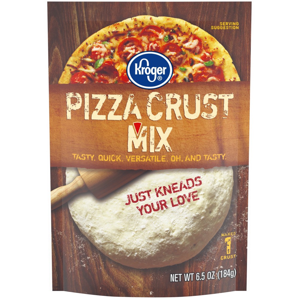 slide 1 of 2, Kroger Pizza Crust Mix, 6.5 oz