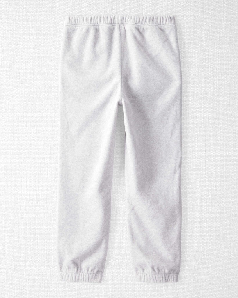 slide 3 of 4, Littleplanet Kid Recycled Microfleece Sweatpants Subtle Heather Grey 7, 1 ct