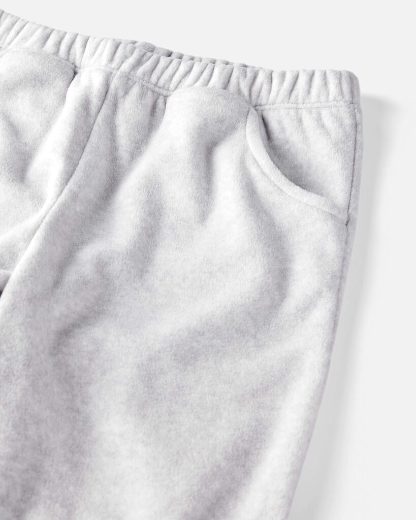 slide 2 of 4, Littleplanet Kid Recycled Microfleece Sweatpants Subtle Heather Grey 7, 1 ct