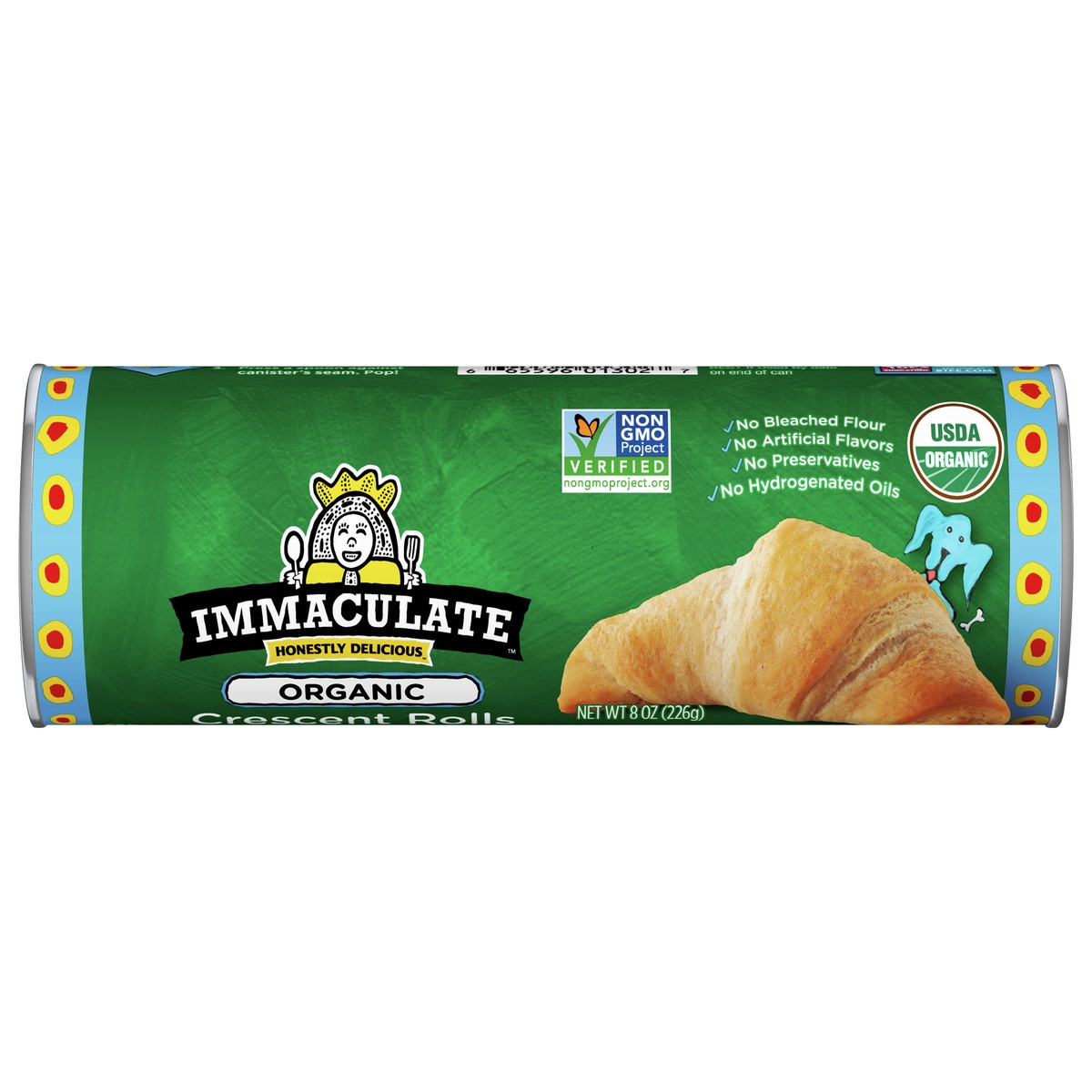 slide 1 of 13, Immaculate Baking Organic Crescent Rolls, 8 Rolls, 8 oz., 1 ct