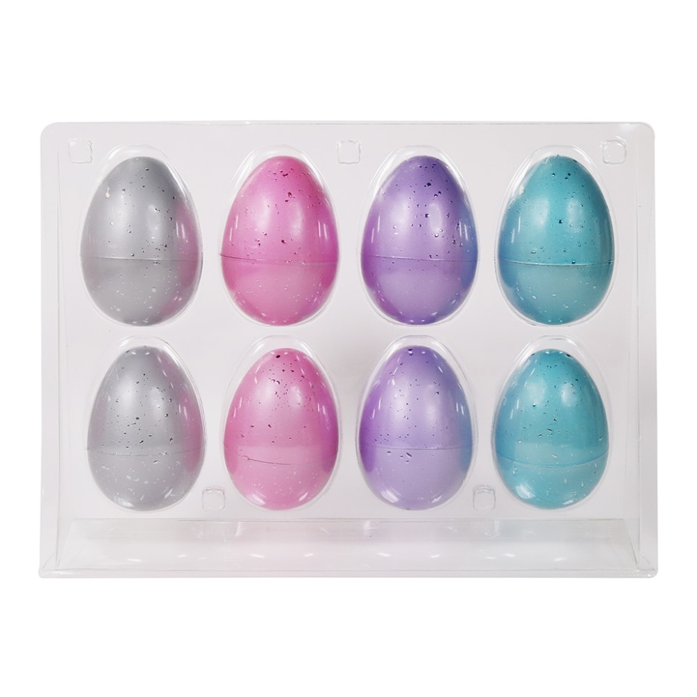 slide 1 of 1, Holiday Home Glossy Plastic Fill Eggs - 8 Pack, 3 in