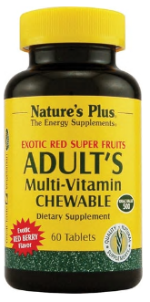 slide 1 of 1, Nature's Plus Adult Exotic Red Fruit Chew, 60 ct