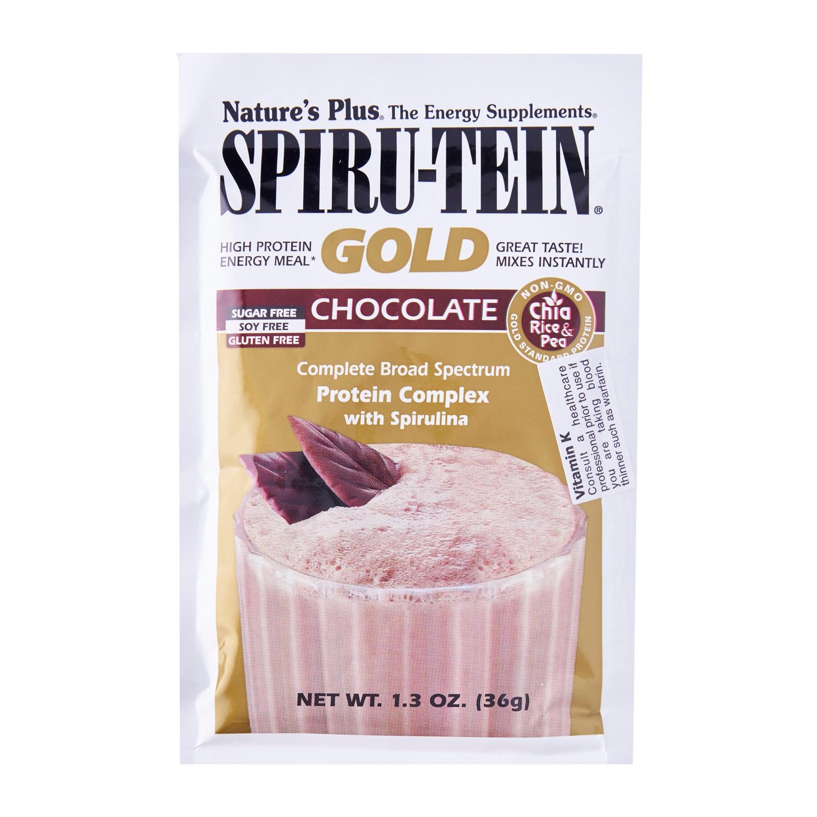 slide 1 of 1, Nature's Plus Chocolate Spirutein Gold, 1.3 oz