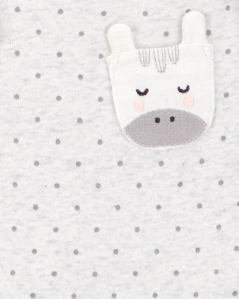 slide 2 of 6, Carter's Carters Baby 5-Pack Animal Short-Sleeve Cotton Bodysuits Multi NB, 1 ct