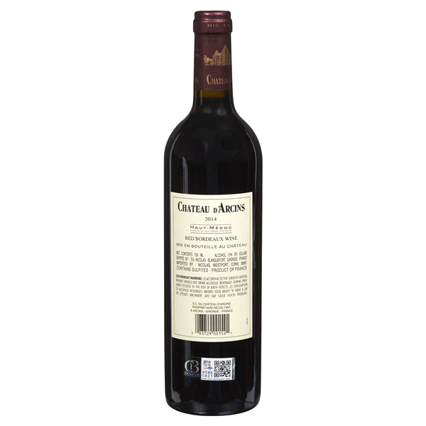 slide 5 of 5, Chateau D'Arcins Haut Medoc, 750 ml