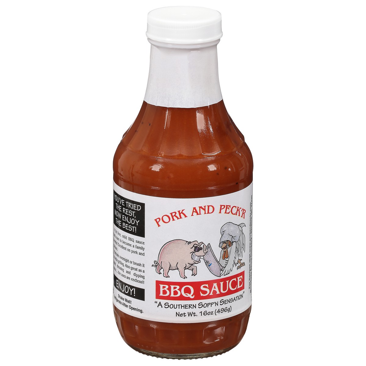 slide 2 of 9, Pork and Peckr BBQ Sauce 16 oz, 16 oz