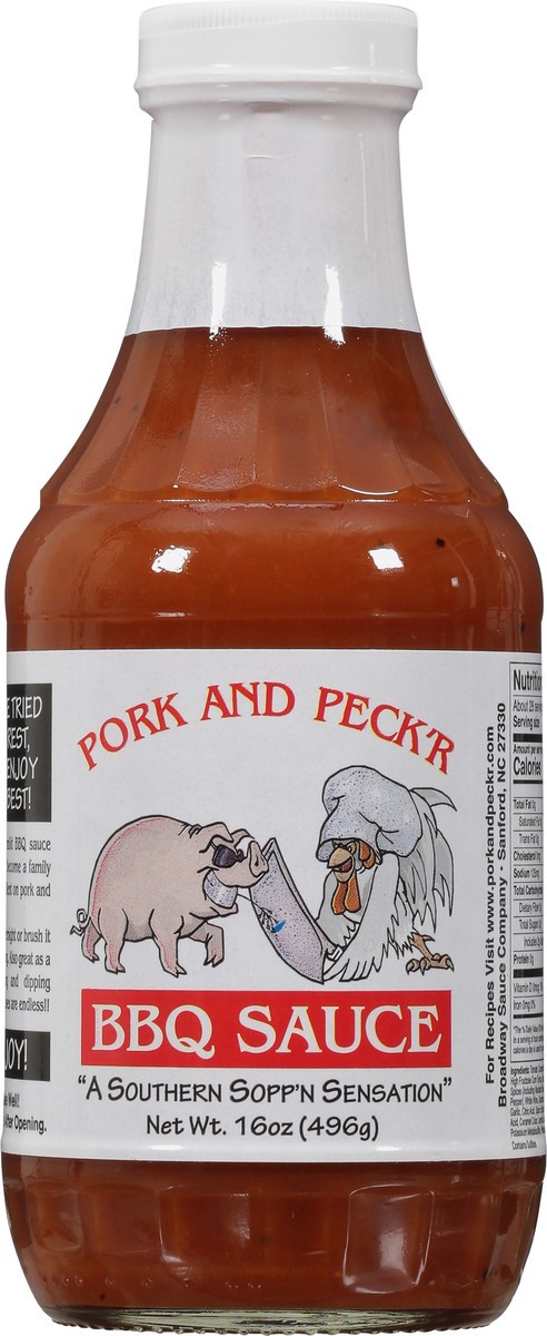 slide 3 of 9, Pork and Peckr BBQ Sauce 16 oz, 16 oz