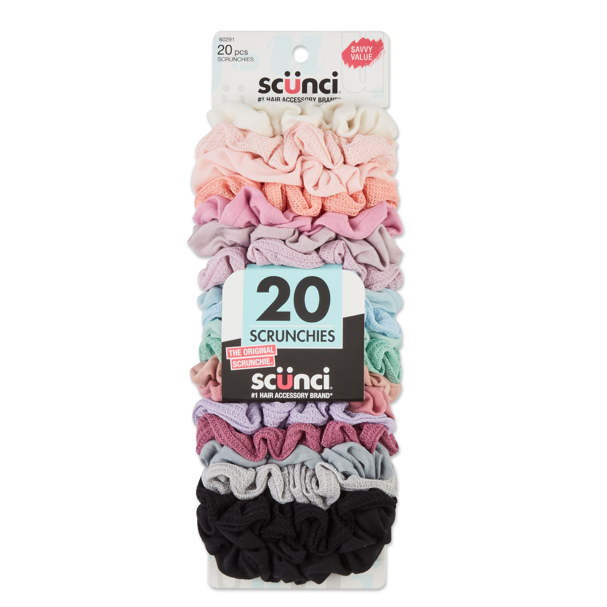 slide 1 of 1, scünci Scrunchies Pastel, 20 ct