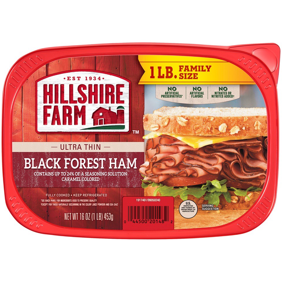 slide 2 of 6, Hillshire Farm Ultra Thin Sliced Black Forest Ham Sandwich Meat, 16 oz, 16 oz