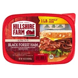 Hillshire Farm Ultra Thin Sliced Deli Lunch Meat, Black Forest Ham, 16 oz