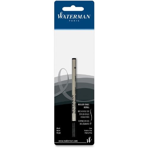slide 5 of 5, Waterman Rollerball Pen Refill, Fine Point, Black, 0.5 mm, 0.5 mm