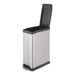 Test Rite Stainless Steel Slim Rectangular Bin