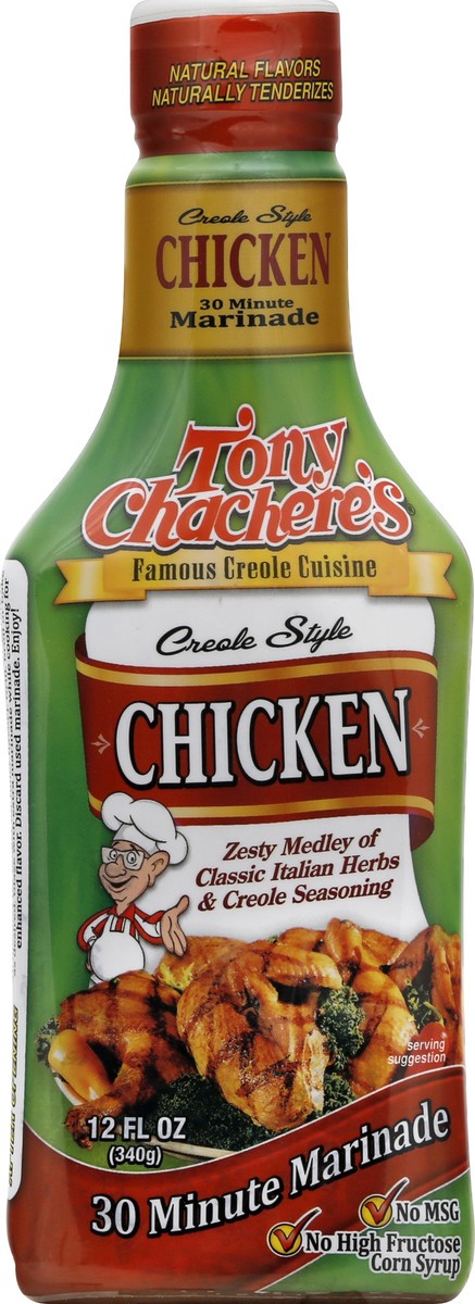 slide 7 of 14, Tony Chachere's Creole Style Chicken 30 Minute Marinade 12 oz, 12 oz