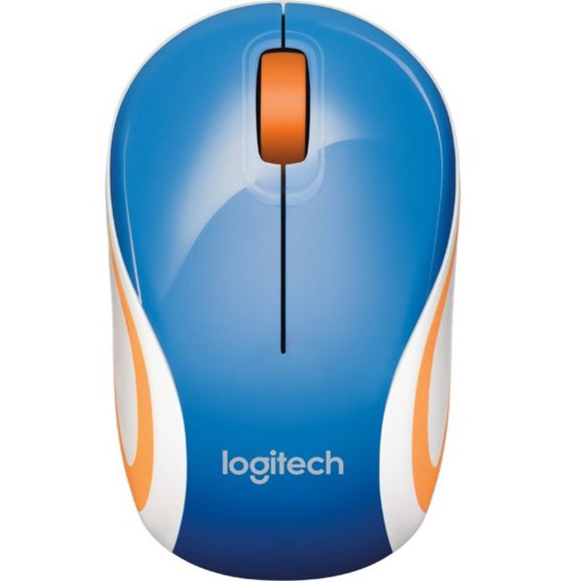 slide 3 of 3, Logitech M187 Wireless Mini Optical Mouse, Blue, 1 ct