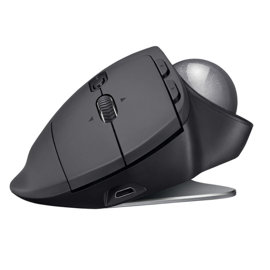 slide 8 of 10, Logitech Mx Ergo Plus Advanced Wireless Trackball, Black, 1 ct