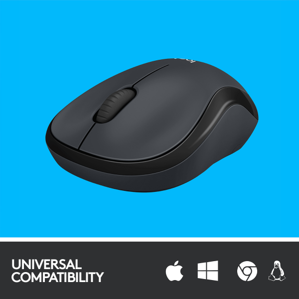 slide 3 of 10, Logitech M220 Silent Wireless Mouse in Black, 1 ct