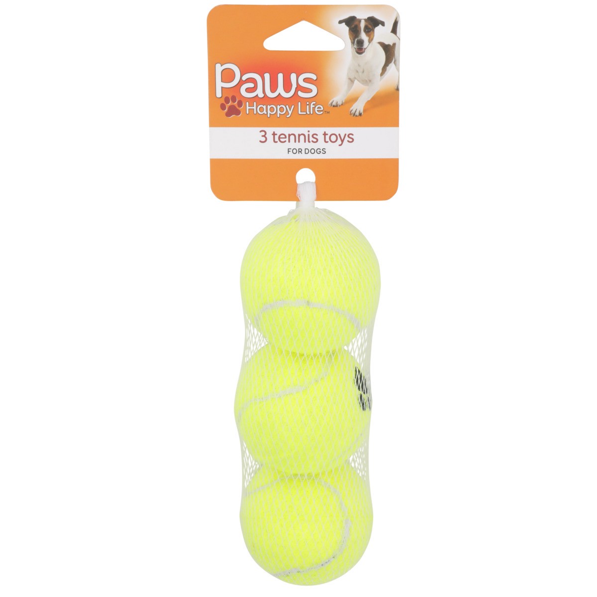 slide 7 of 8, Paws Happy Life Dog Toy, Mini Tennis Balls, 3 ct