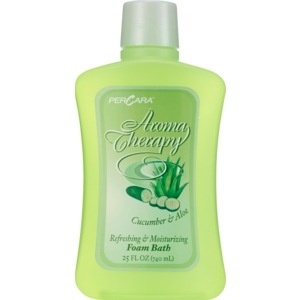 slide 1 of 1, DOLLAR DEALS Aroma Therapy Cucumber/ Aloe Foam Bath, 25 oz