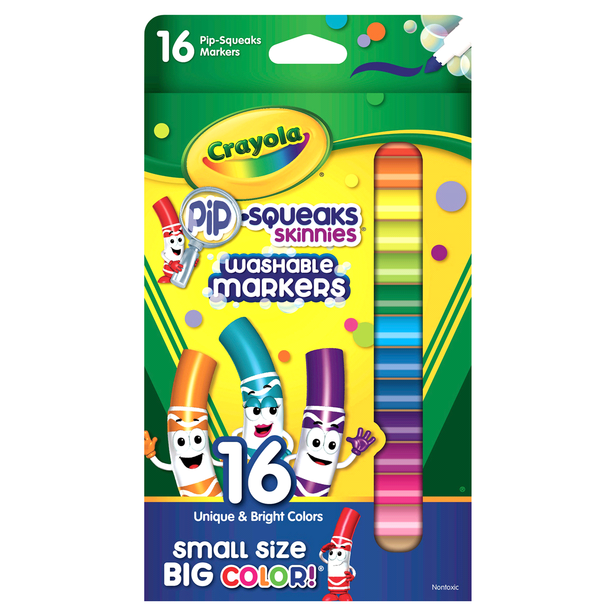 slide 1 of 5, Crayola Pipsqueaks Skinnies Markers, 16 ct