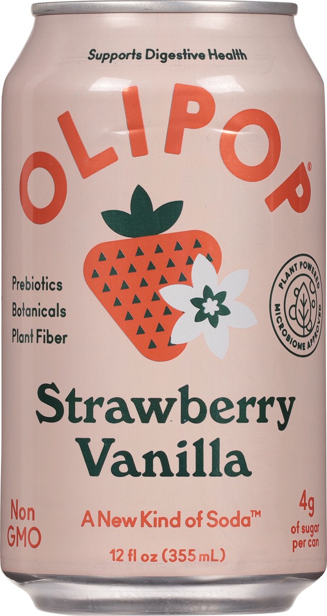 slide 3 of 15, Olipop Strawberry Vanilla Soda 12 fl oz, 12 fl oz