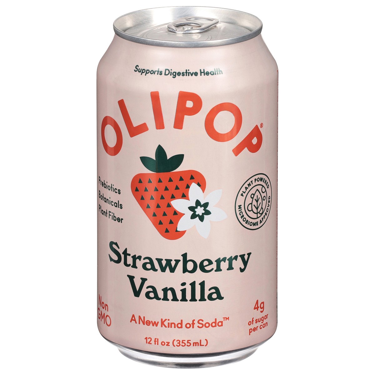 slide 8 of 15, Olipop Strawberry Vanilla Soda 12 fl oz, 12 fl oz