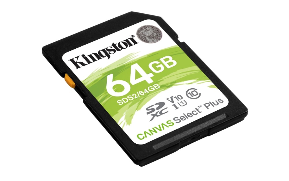 slide 1 of 1, Kingston Canvas Select Plus 64Gb Sd Memory Card, 64 GB