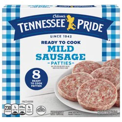 Odom's Tennessee Pride Mild Sausage Patties 8 ea